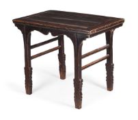 A Chinese lacquered wood alter table