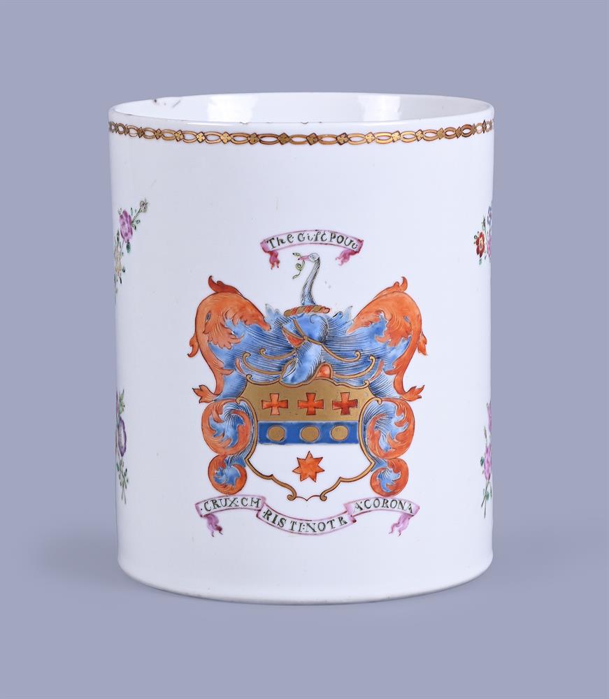 A Chinese Export Famille Rose Mug