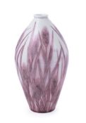 MAKUZU KOZAN: A Japanese Porcelain Vase of slender ovoid form with a short