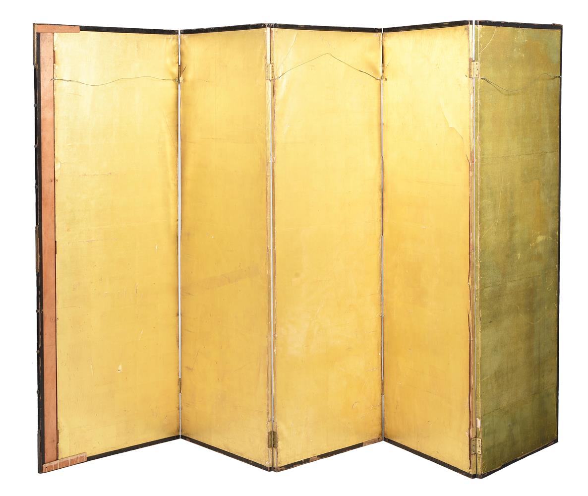 A Japanese six-fold painted screen - Image 3 of 4
