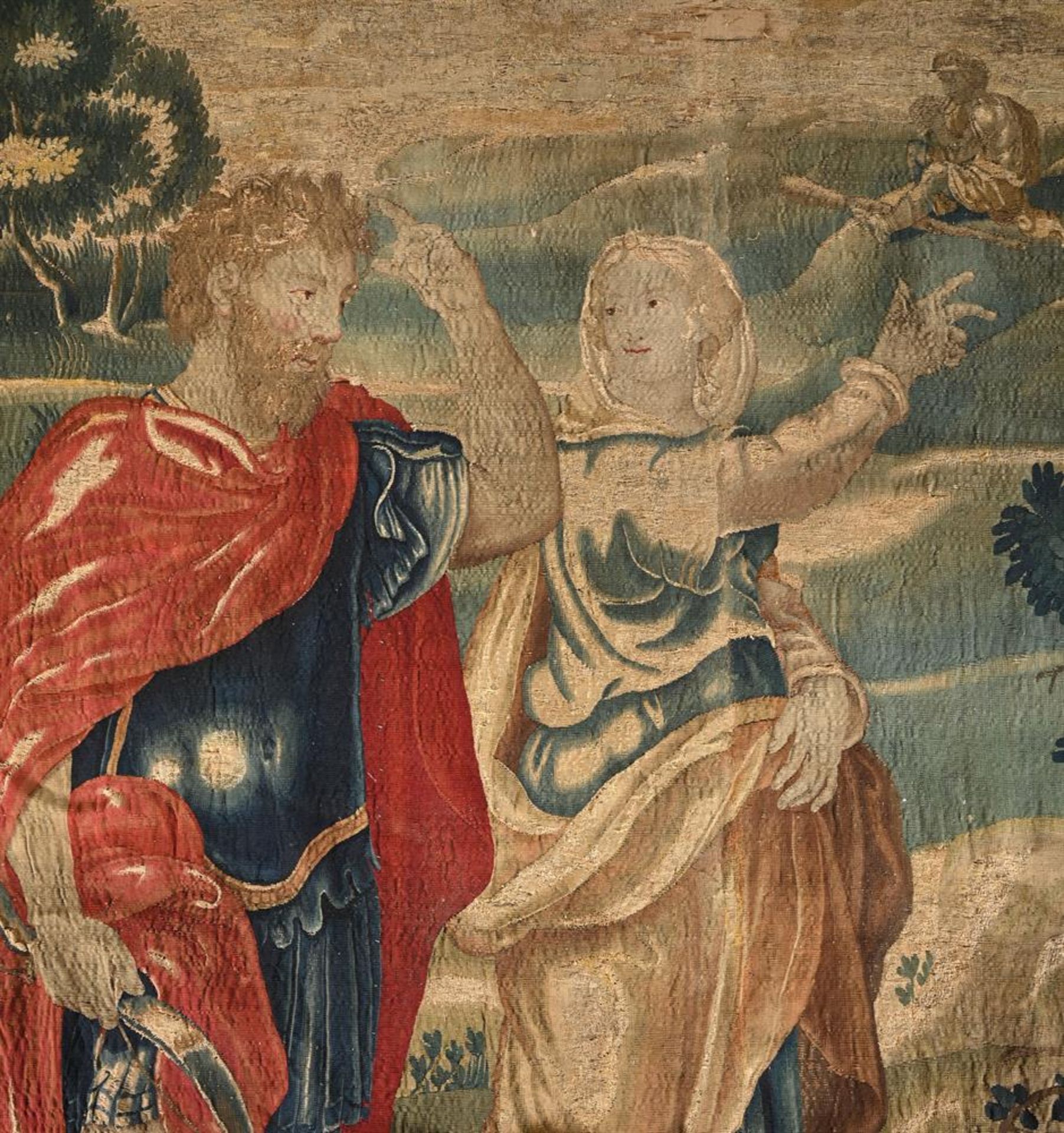 A FLEMISH TAPESTRY PROBABLY DEPICTING DIDO AND AENEAS BRUSSELS, LATE 17TH/EARLY 18TH CENTURY - Bild 2 aus 5