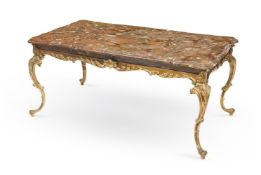 A GILT BRONZE LOW CENTRE TABLE IN THE LOUIS XV STYLE, SECOND HALF 20TH CENTURY