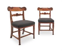 A SET OF SIX EARLY VICTORIAN MAHOGANY LARGE DINING CHAIRS, CIRCA 1840/1860