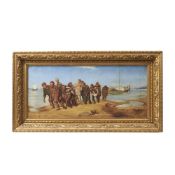 AFTER ILYA REPIN (RUSSIAN 19TH CENTURY), BARGE HAULERS ON THE VOLGA