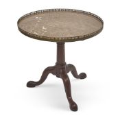 A FRENCH MAHOGANY BOUILLOTTE TRIPOD TABLE, CIRCA 1860-1880