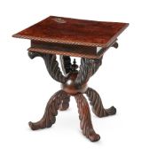 Y AN IRISH-COLONIAL ROSEWOOD SIDE TABLE, CIRCA 1840