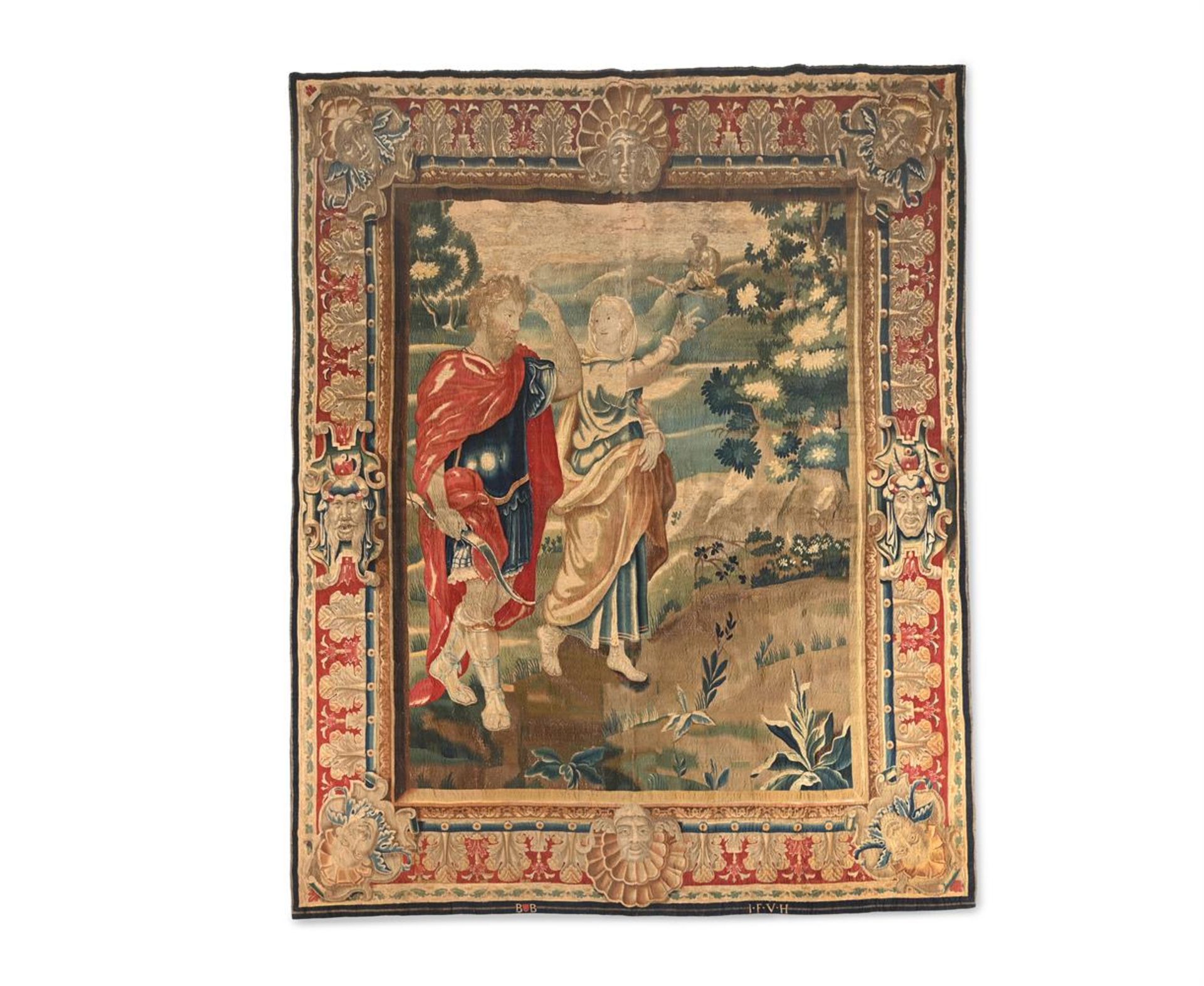 A FLEMISH TAPESTRY PROBABLY DEPICTING DIDO AND AENEAS BRUSSELS, LATE 17TH/EARLY 18TH CENTURY