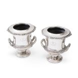 A PAIR OF GEORGE IV SHEFFIELD PLATE WINE COOLERS CIRCA 1830, MATTHEW BOULTON
