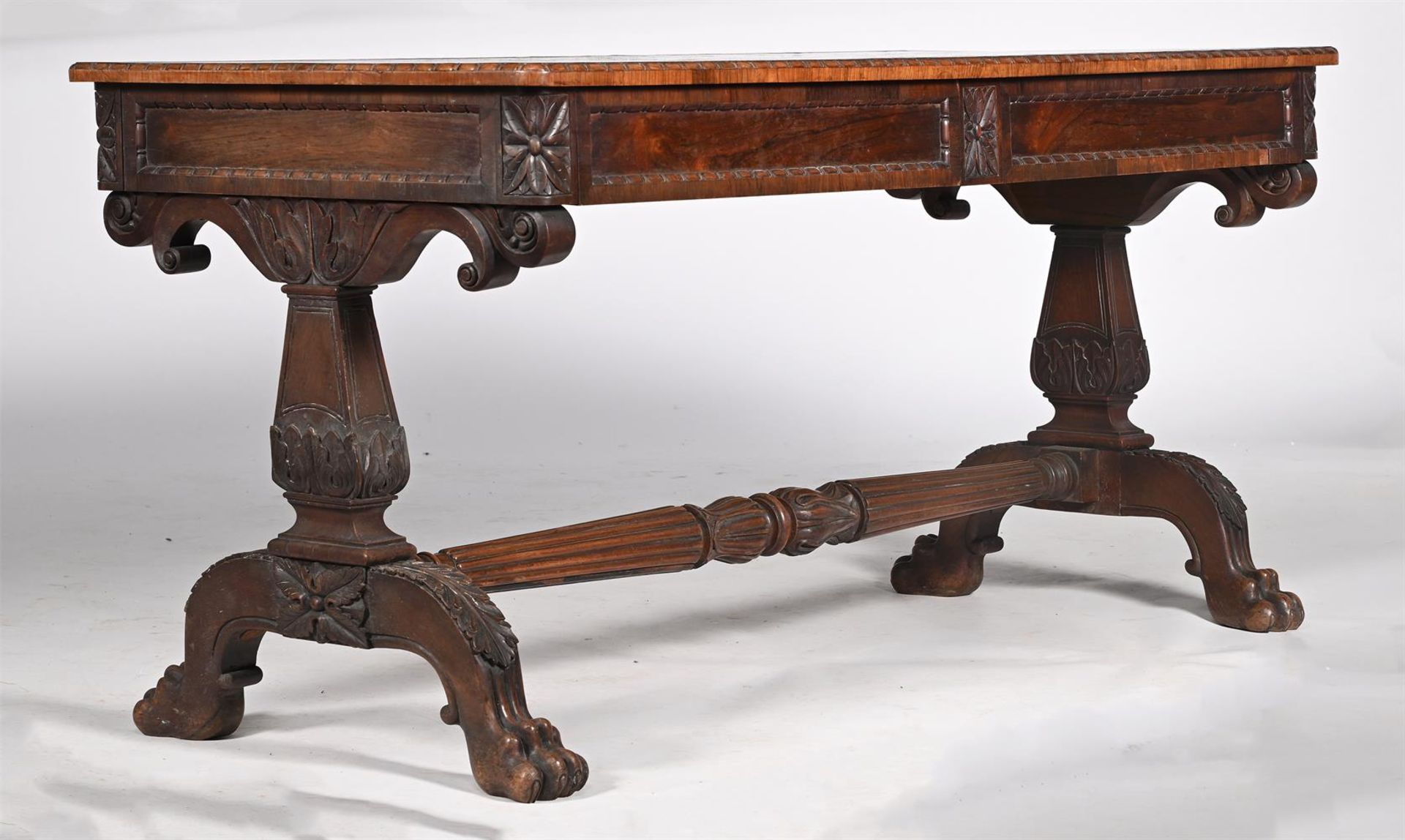 Y A GEORGE IV ROSEWOOD LIBRARY TABLE - Bild 4 aus 5