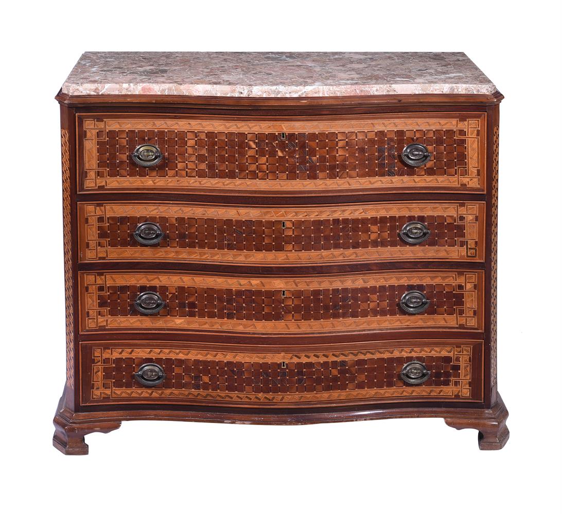 A PAIR OF IBERIAN PARQUETRY COMMODES - Image 2 of 4