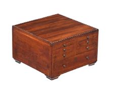 AN ANGLO-INDIAN HARDWOOD COLLECTOR'S CABINET