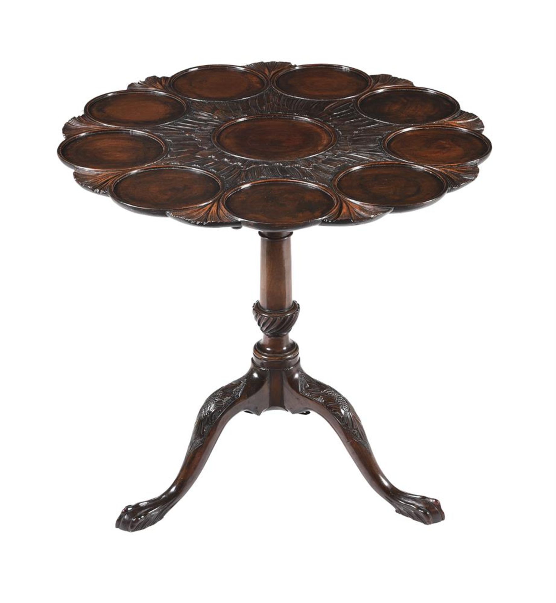 A MAHOGANY SUPPER TABLE IN GEORGE III IRISH STYLE - Image 2 of 3