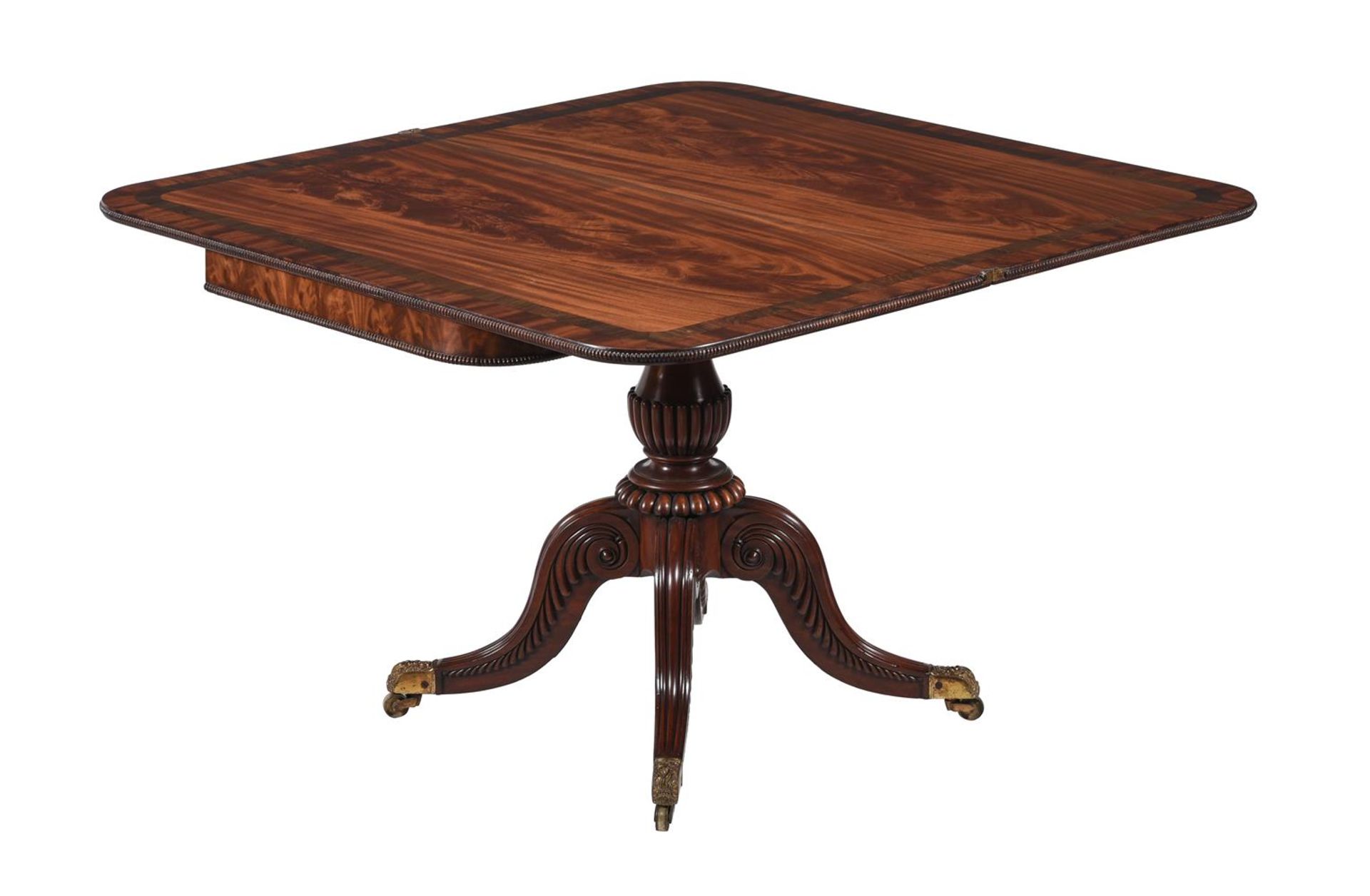 A GEORGE IV MAHOGANY TEA TABLE - Image 2 of 4