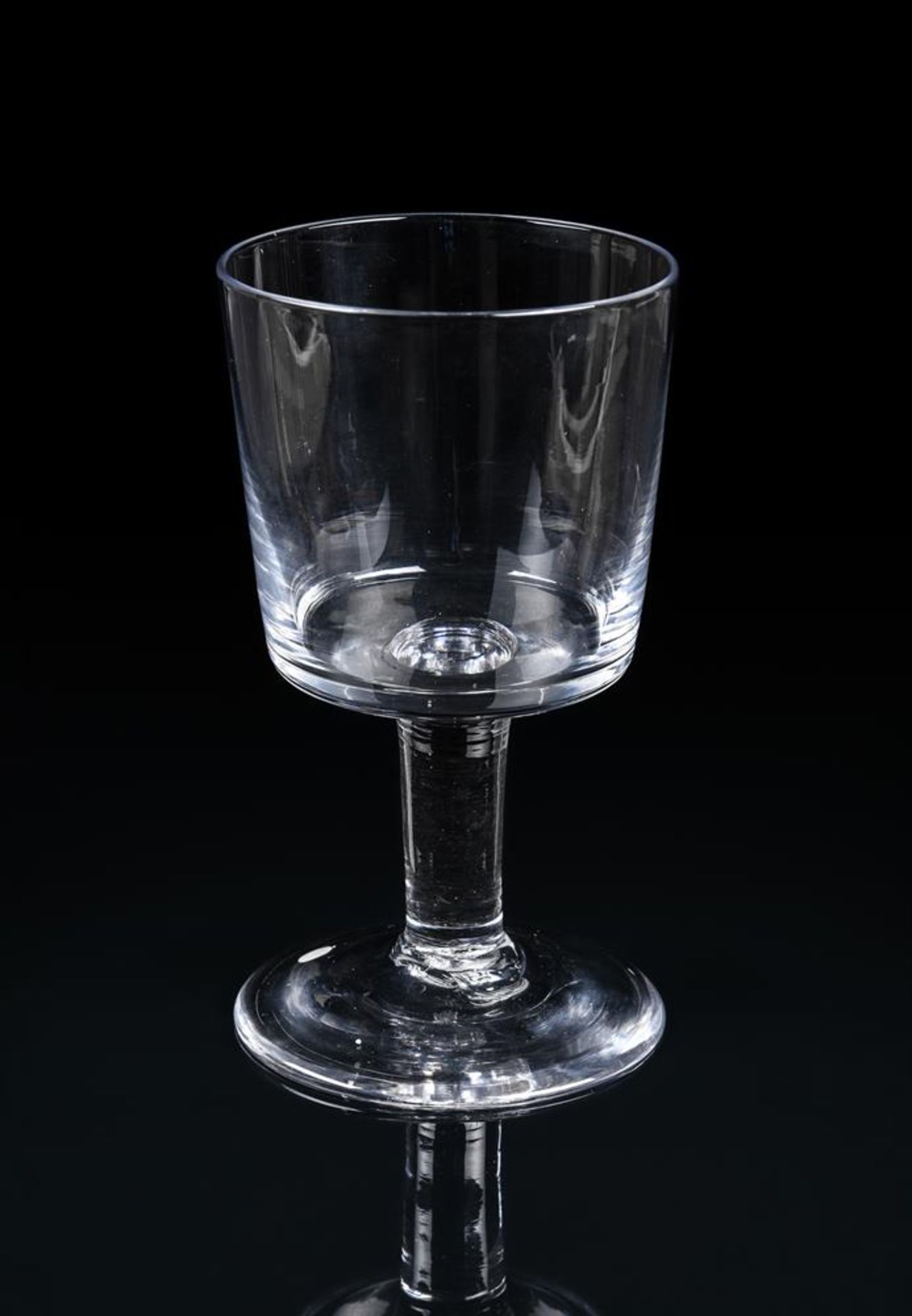 A LARGE PLAIN-STEMMED GOBLET