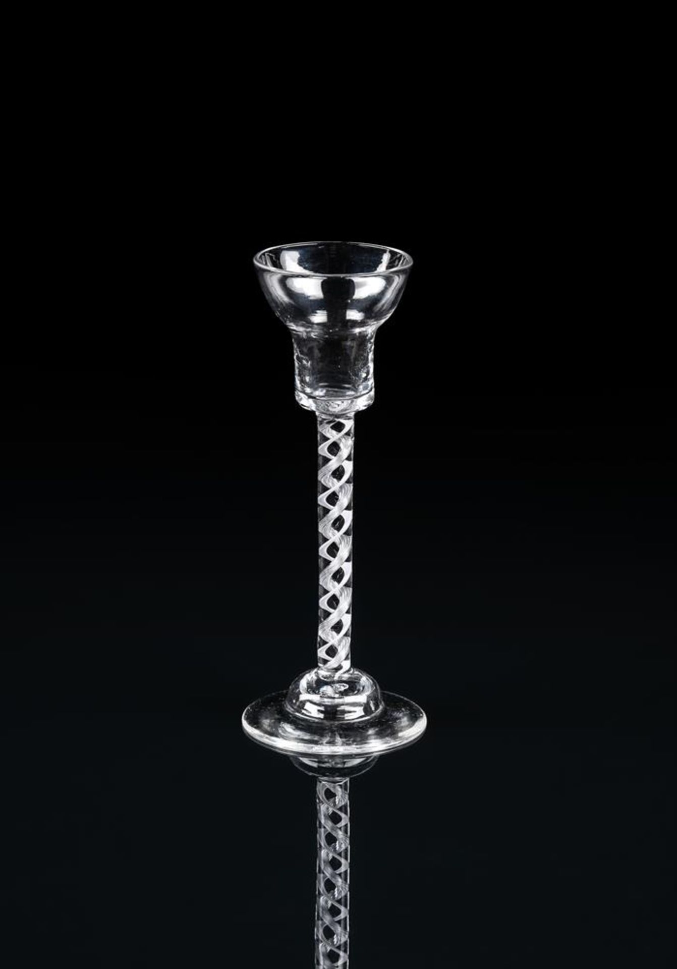 A MIXED -TWIST WINE GLASS