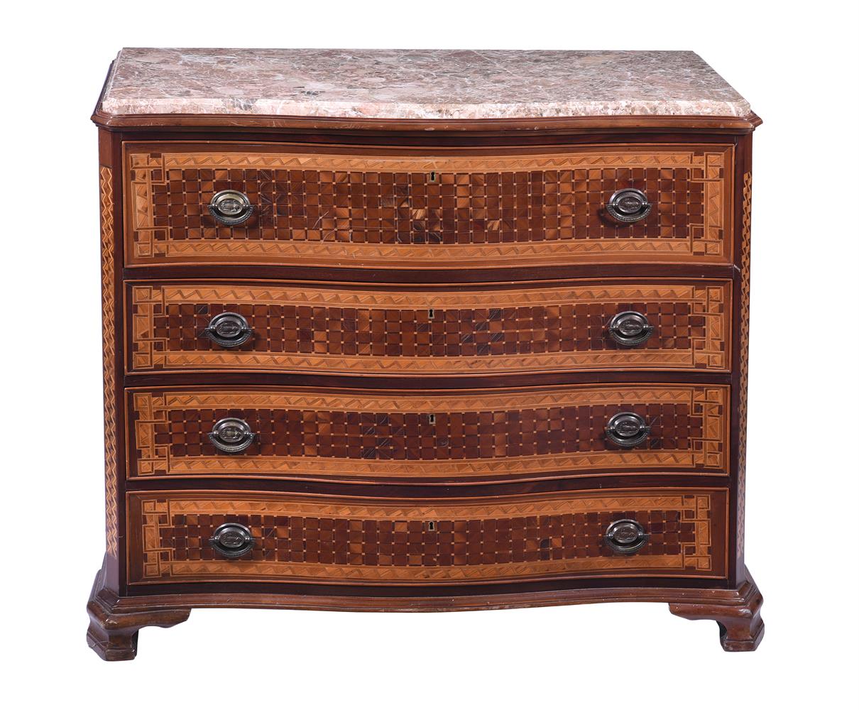 A PAIR OF IBERIAN PARQUETRY COMMODES - Image 3 of 4