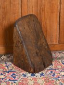 A LARGE OAK 'COUNTRY HOUSE' DOOR STOP