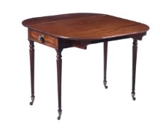 A REGENCY MAHOGANY PEMBROKE TABLE, IN THE MANNER OF GILLOWS