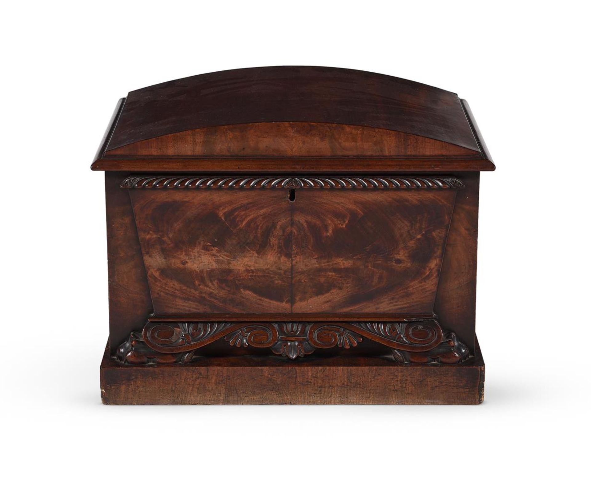 A GEORGE IV MAHOGANY WINE COOLER