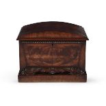 A GEORGE IV MAHOGANY WINE COOLER