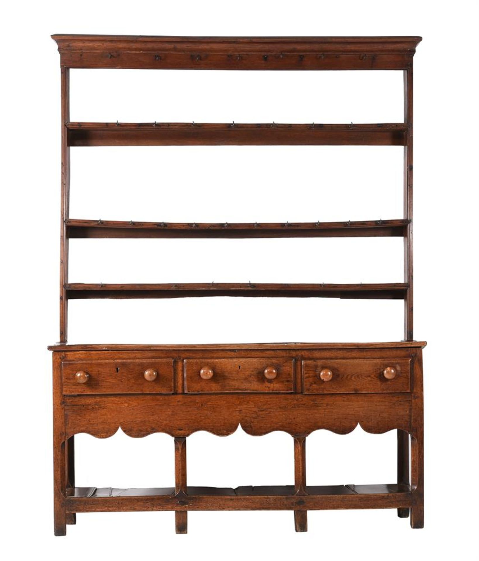 AN OAK DRESSER