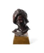 λ KATE WINSOR (BRISTISH, CONTEMPORARY) BRONZE PORTRAIT BUST OF A LADY