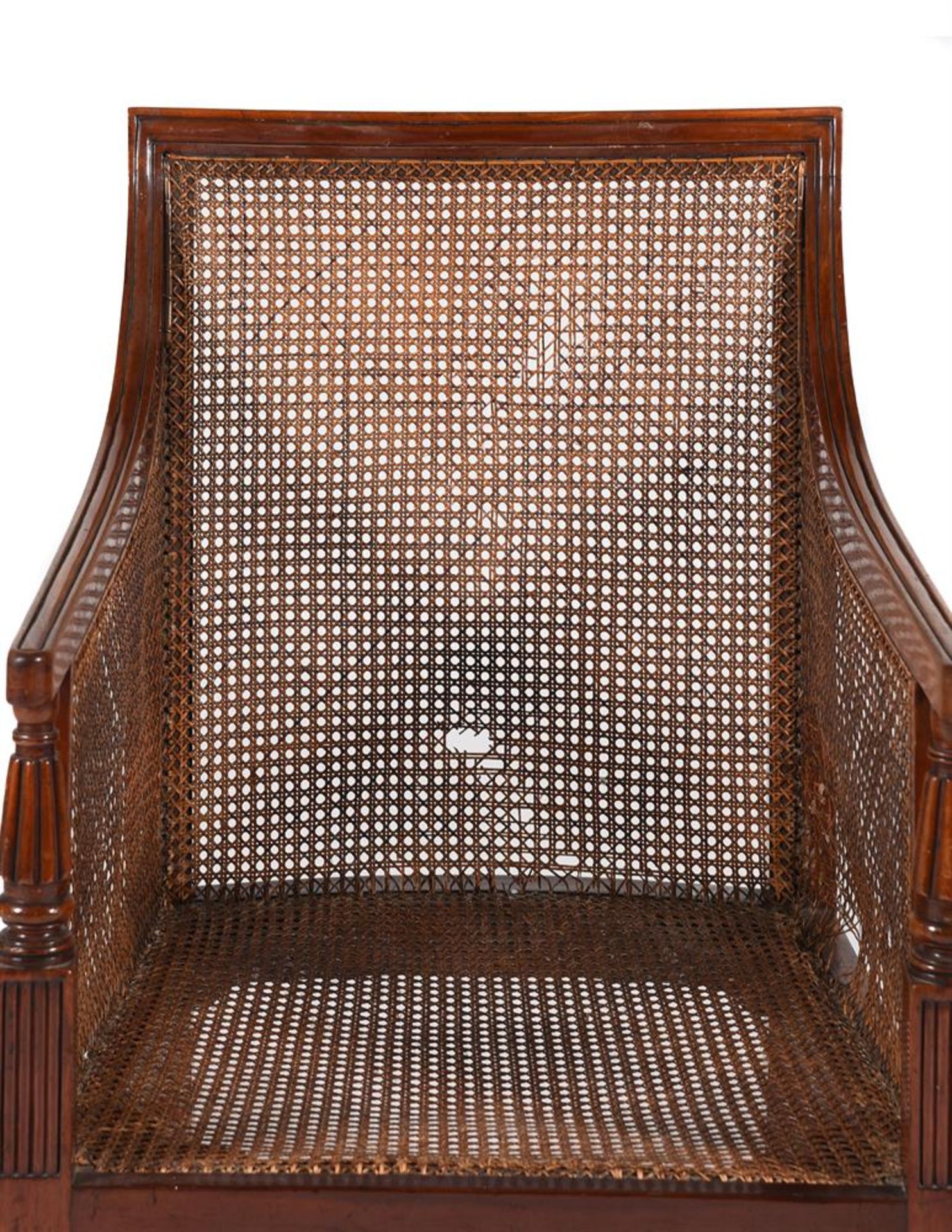A GEORGE IV MAHOGANY LIBRARY ARMCHAIR IN THE MANNER OF GILLOWS - Image 7 of 7