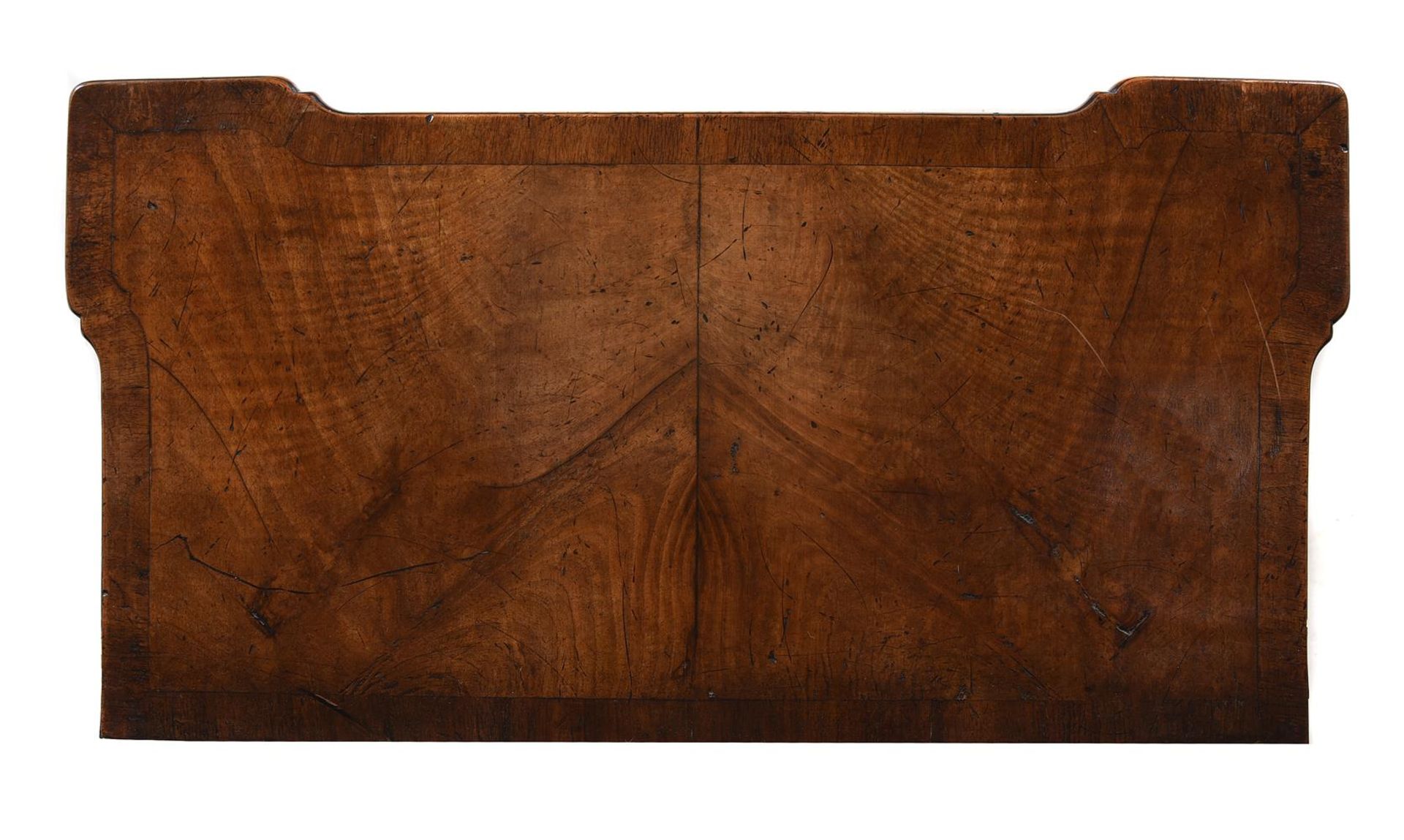 A WALNUT AND CROSSBANDED CONCERTINA ACTION CARD TABLE IN IRISH GEORGE II STYLE - Image 4 of 5