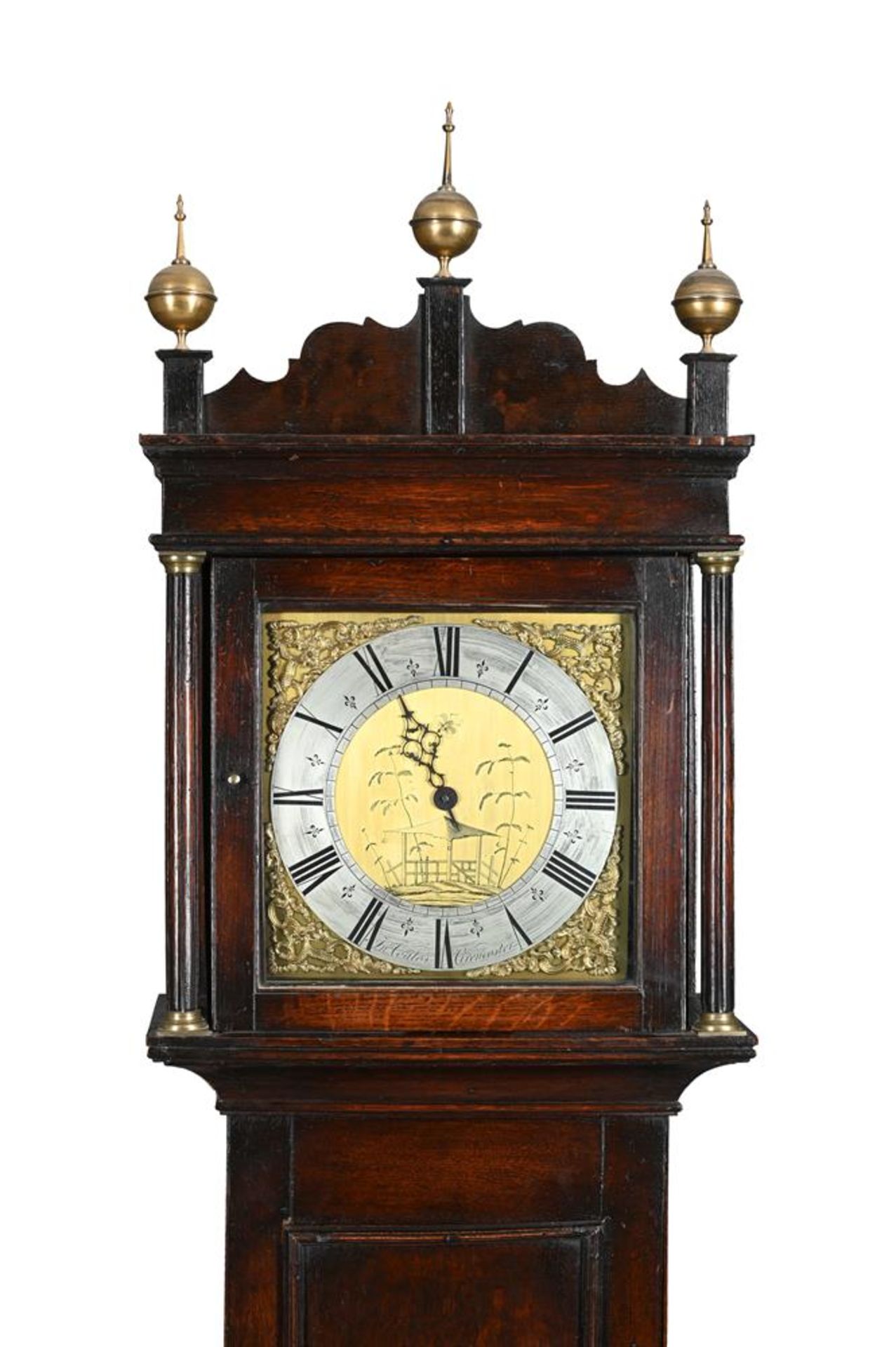 A GEORGE III OAK THIRTY-HOUR LONGCASE CLOCK - Bild 2 aus 2