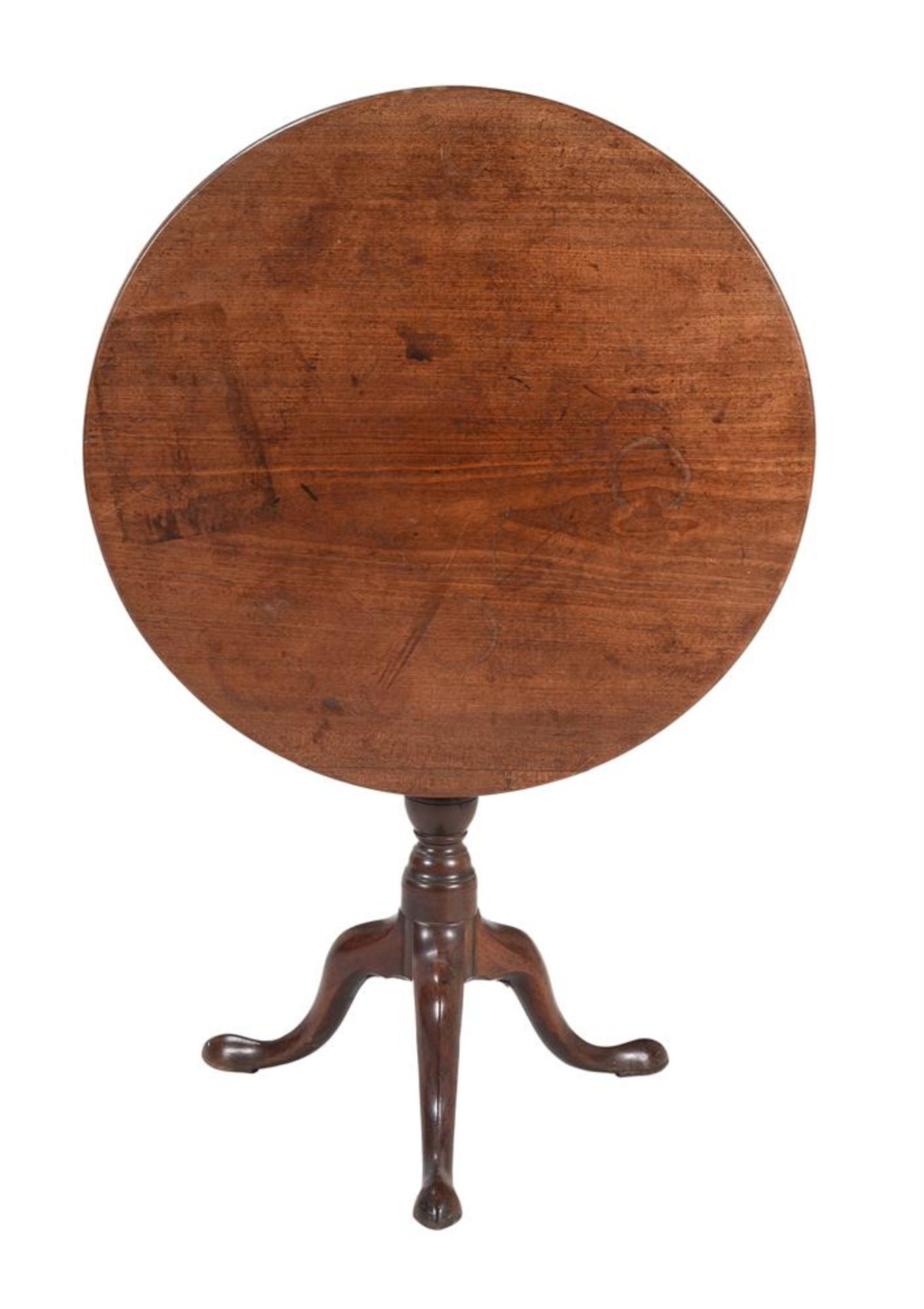 A GEORGE III MAHOGANY TRIPOD TABLE