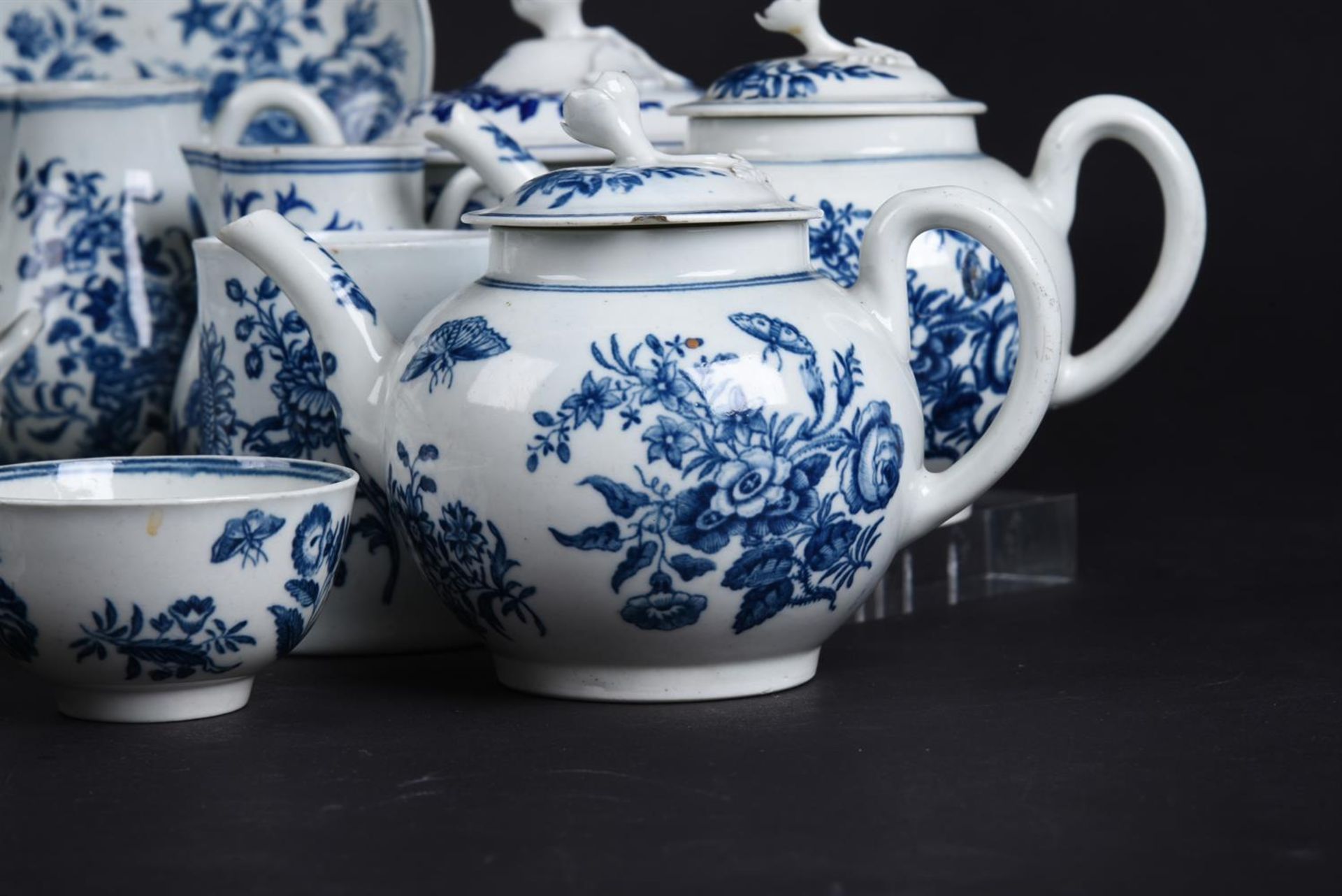 A SELECTION OF MOSTLY WORCESTER BLUE AND WHITE PRINTED PORCELAIN - Image 5 of 10