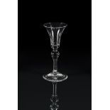 A BALUSTER WINE GLASS