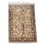 A SILK AND COTTON TREE OF LIFE RUG