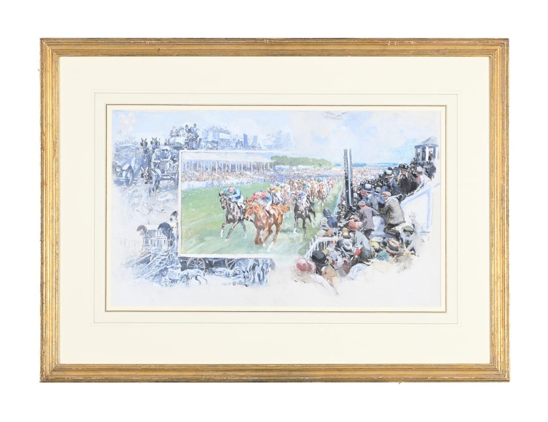 GILBERT HOLIDAY (BRITISH 1879-1937), THE EPSOM DERBY - Image 2 of 3