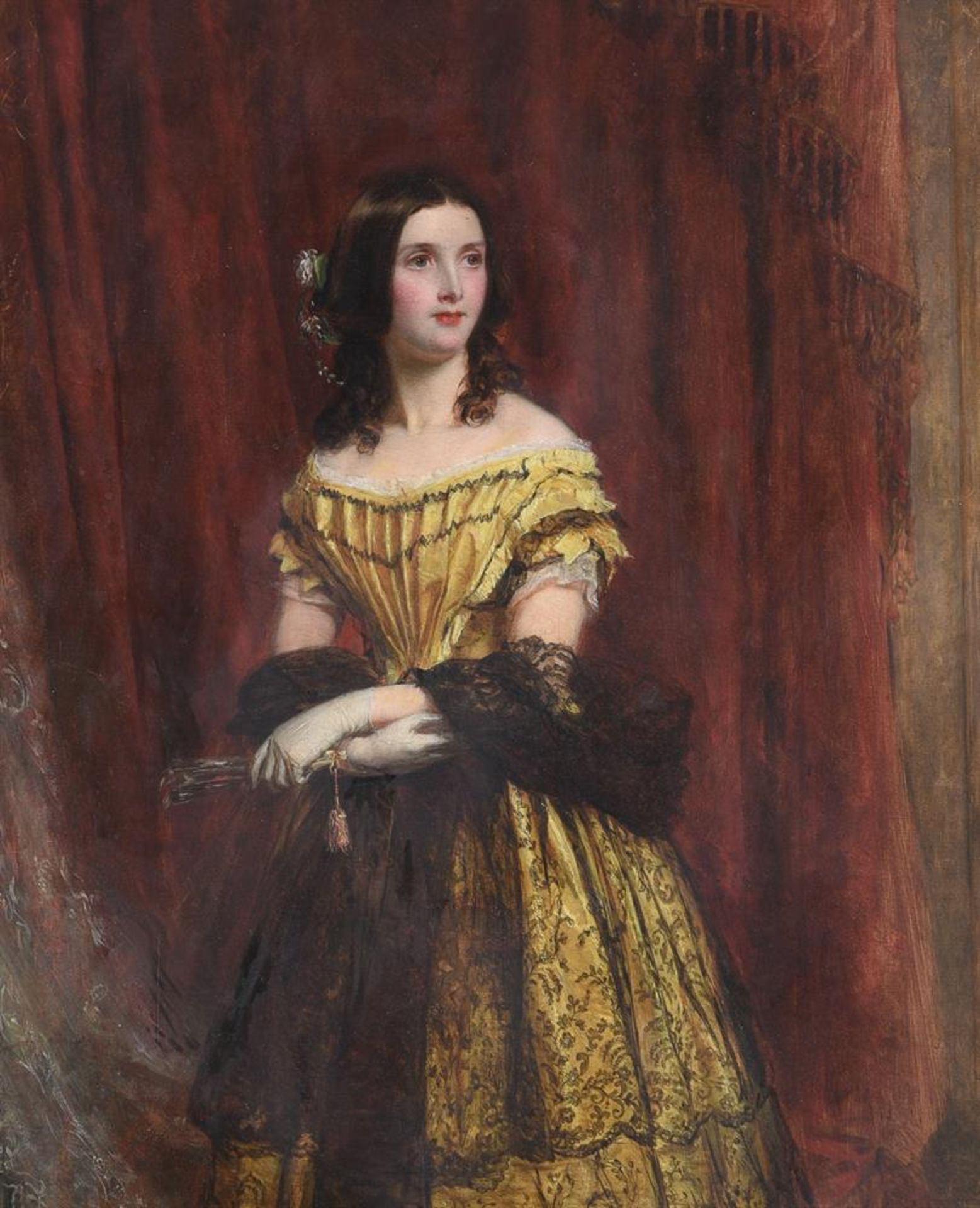 WILLIAM POWELL FRITH (BRITISH 1819-1909), MISS KATIE COATES, THE HOUSEKEEPER AT PORTAL, 1853
