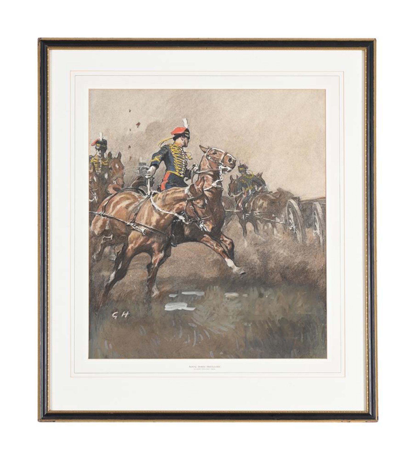 GILBERT HOLIDAY (BRITISH 1879-1937), THE ROYAL HORSE ARTILLERY - Bild 2 aus 2