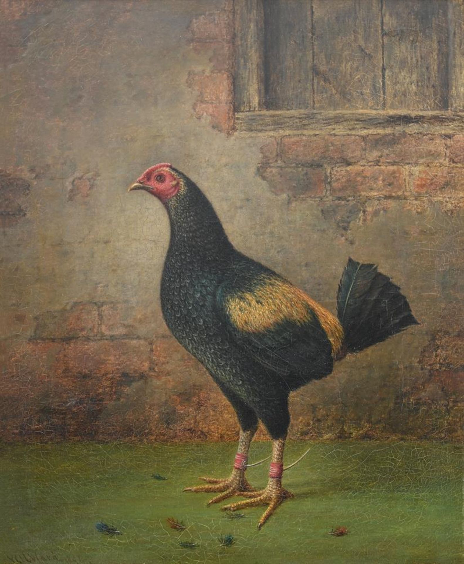 WILLIAM H. WARD (BRITISH FL.1850-1891), A PAIR OF FIGHTING COCKS (2) - Image 3 of 7