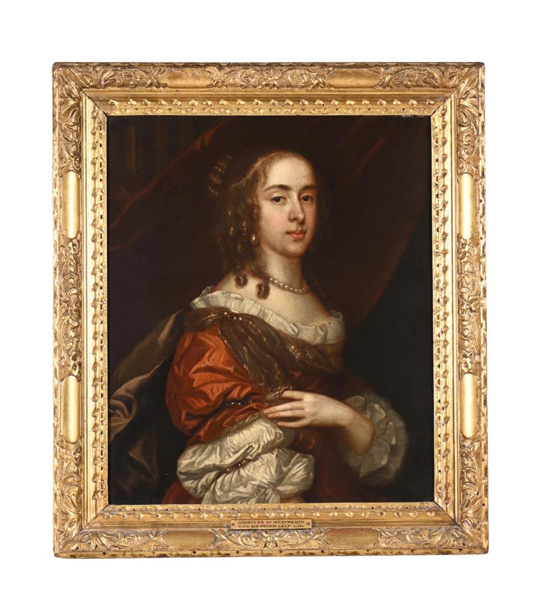 FOLLOWER OF SIR PETER LELY, A PORTRAIT OF THE COUNTESS OF WESTMEATH - Image 2 of 3