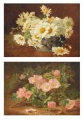 ELOISE HARRIET STANNARD (BRITISH 1829-1915), ROSEHIP; AND DAISIES IN A CHINESE BOWL (2)