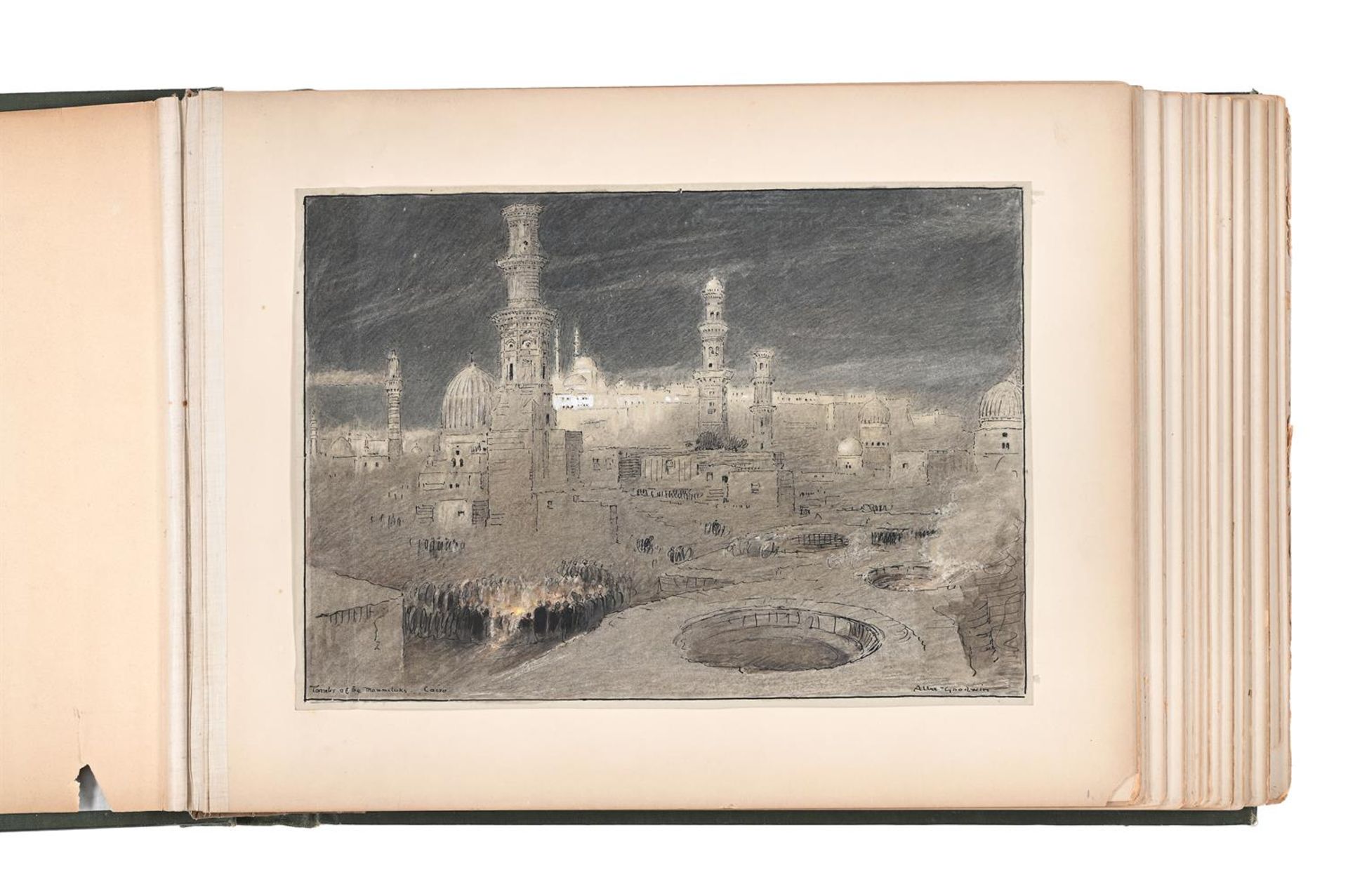 ALBERT GOODWIN (BRITISH 1845-1932), TOMBS OF THE MAMMELUKS - Bild 2 aus 2