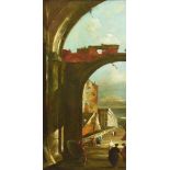 MANNER OF FRANCESCO GUARDI, A SET OF FOUR VENETIAN CAPRICCIOS (4)