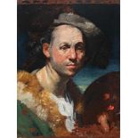 FOLLOWER OF JOHANN ZOFFANY, SELF PORTRAIT OF THE ARTIST