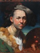 FOLLOWER OF JOHANN ZOFFANY, SELF PORTRAIT OF THE ARTIST