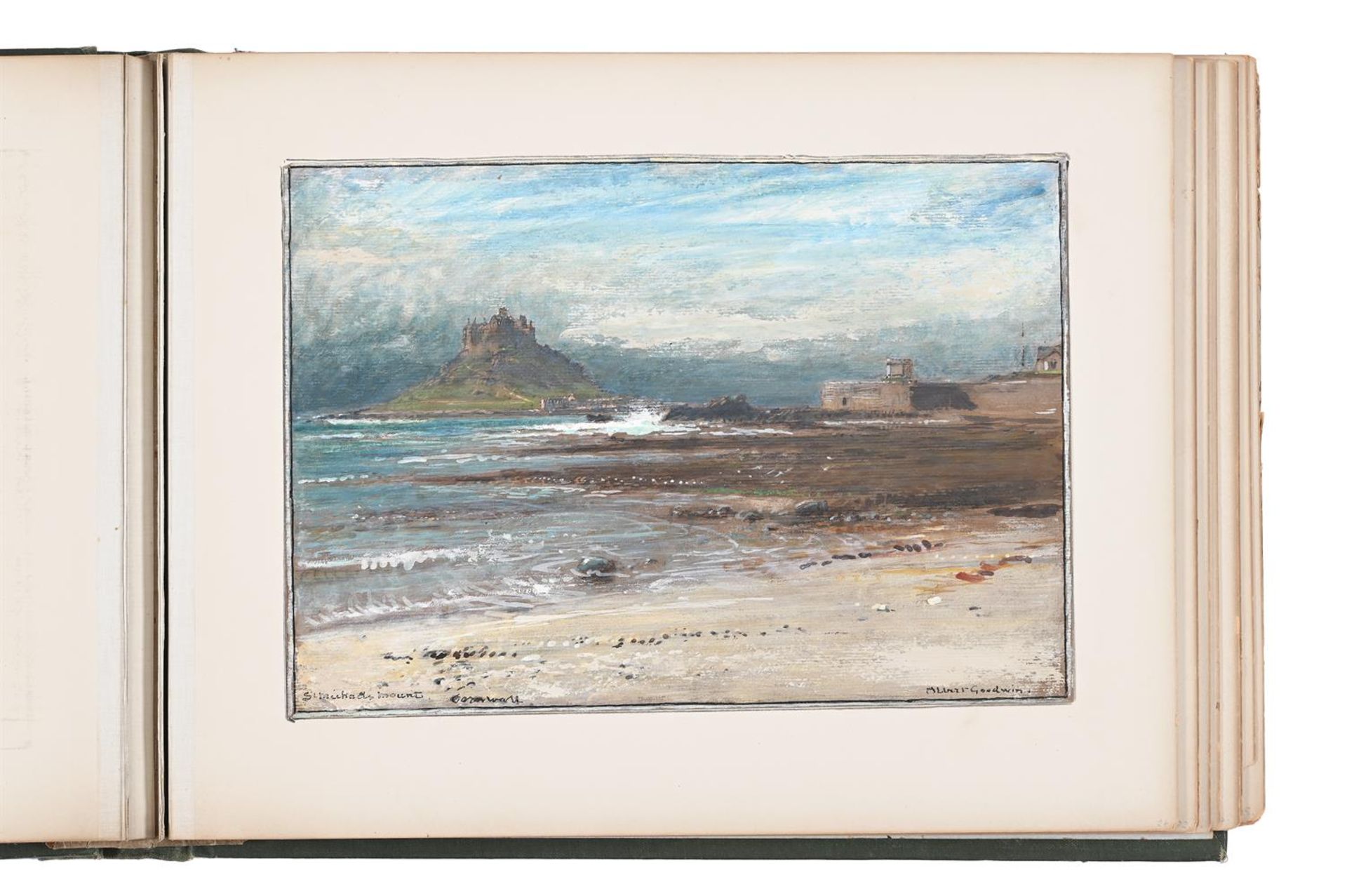 ALBERT GOODWIN (BRITISH 1845-1932), ST. MICHAEL'S MOUNT - Image 2 of 2