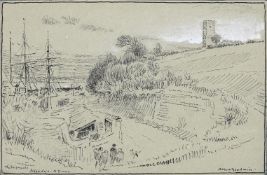 ALBERT GOODWIN (BRITISH 1845-1932), THE SHIPYARDS