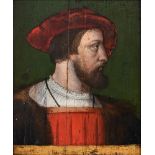 FRENCH SCHOOL (16TH CENTURY), PORTRAIT OF A MAN IN PROFILE, POSSIBLY HENRY II OF FRANCE