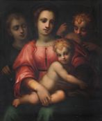 AFTER DOMENICO PULIGO, MADONNA AND CHILD WITH YOUNG SAINT JOHN THE BAPTIST AND SAINT LAWRENCE