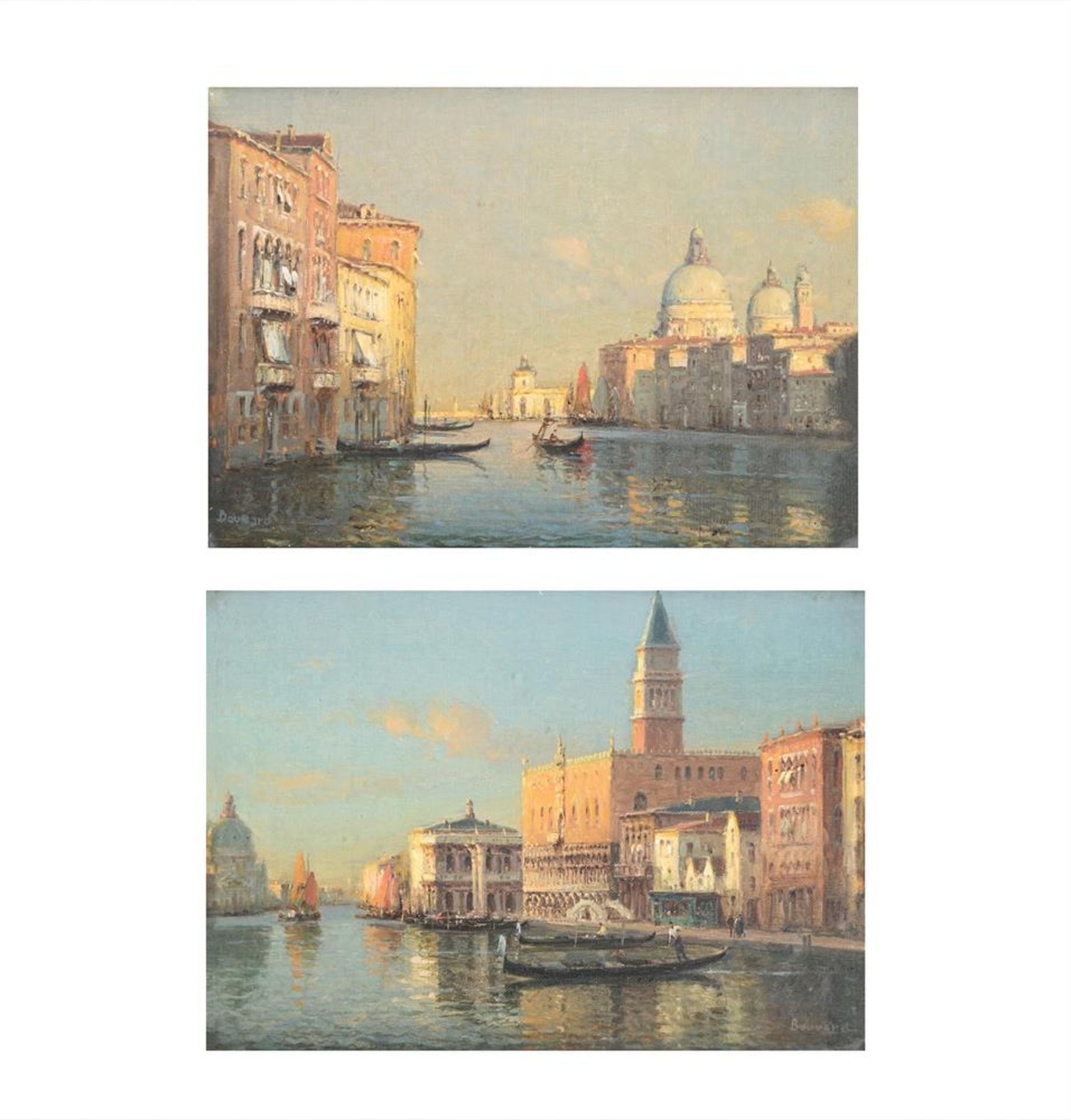 λ ANTOINE BOUVARD (FRENCH 1870-1956), A PAIR OF VENETIAN VIEWS (2)