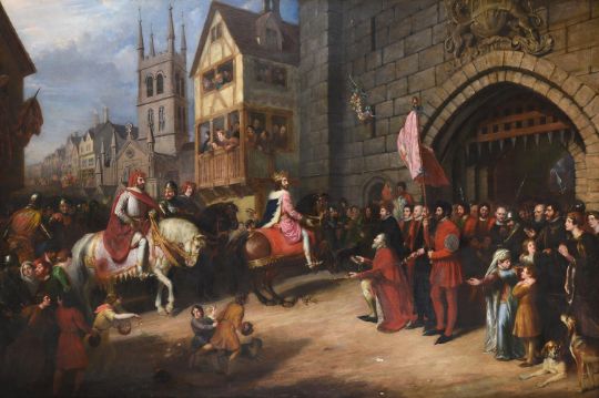 JAMES RAMSAY (BRITISH 1786-1854), THE ENTRY OF THE BLACK PRINCE INTO LONDON WITH THE FRENCH KING