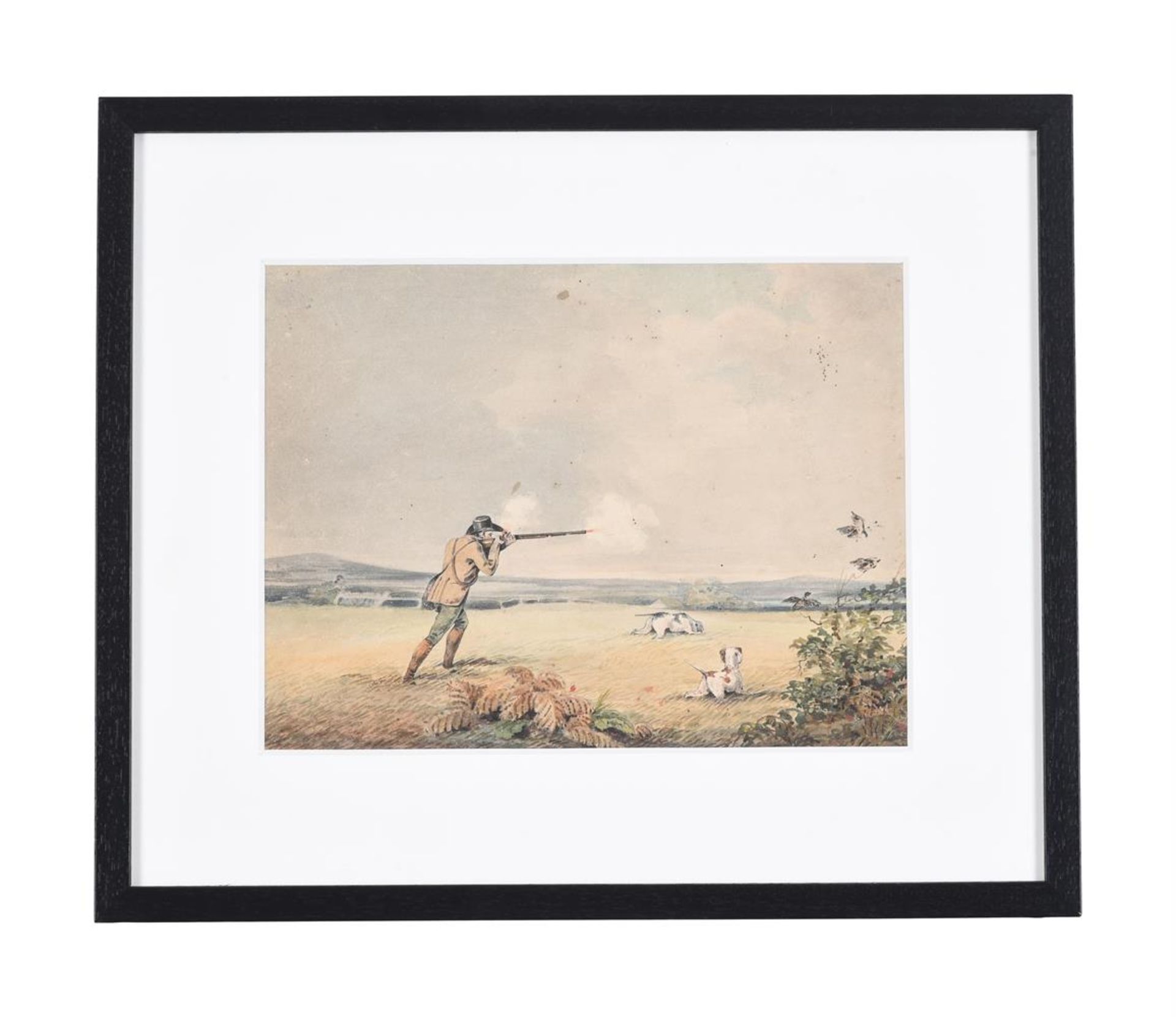 HENRY THOMAS ALKEN (BRITISH 1785-1851), A GENTLEMAN SHOOTING WILDFOWL; TOGETHER WITH ANOTHER (2) - Image 2 of 3